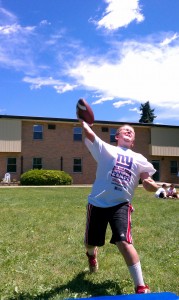 New York Giants Camper in Punt, Pass and Kick