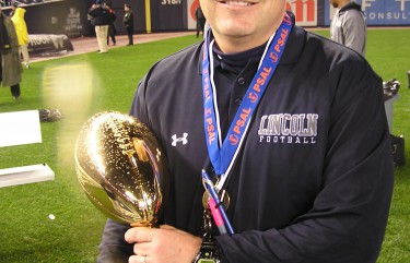Coach of the Year Shawn O'Connor for New York Giants Youth Football Camps