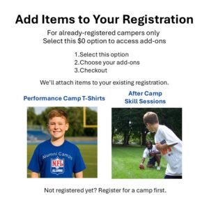 No Cost Camp 26 @ For Additional Purchases