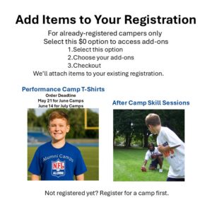 No Cost Camp 26 @ For Additional Purchases